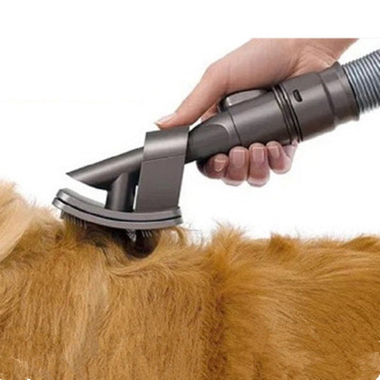 Vacuum Deshedding Brush Kit - Grooms & Cleans in One