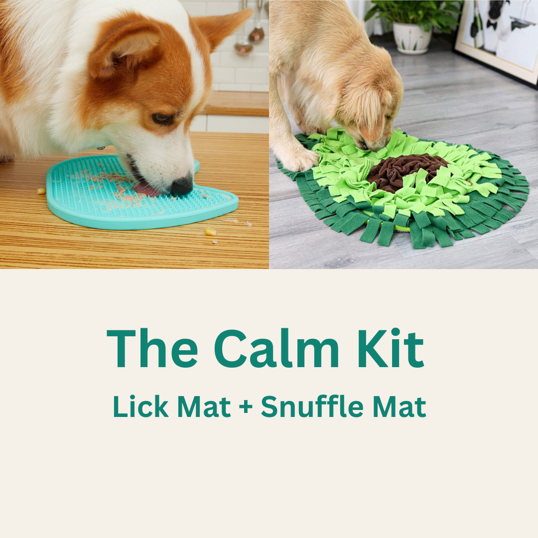 The Calm Kit — Lick Mat + Snuffle Mat for Dog Anxiety, Bath Time & Separation Anxiety